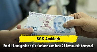 Emekli Sandığından aylık alanların zam farkı 26 Temmuz'da ödenecek