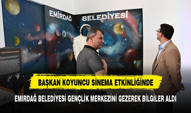 Emirdağ Belediye Başkanı Koyuncu sinema severlerle etkinlikte buluştu