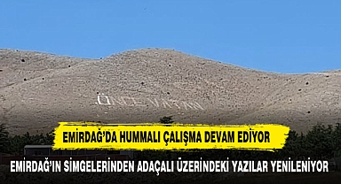 Emirdağ'ın Sembolünü el birliği ile yeniliyorlar