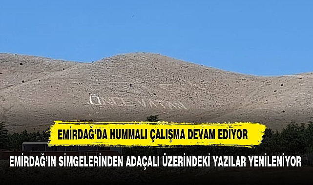 Emirdağ'ın Sembolünü el birliği ile yeniliyorlar