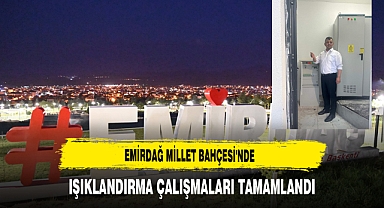 Emirdağ Millet Bahçesi'nde Işıklandırma Çalışmaları Tamamlandı