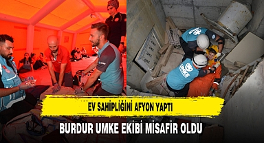 Ev Sahipliğini Afyon Yaptı Burdur UMKE Ekibi Misafir Oldu