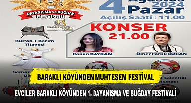 Evciler Baraklı Köyü 1. Dayanışma ve Buğday Festivali'ne Hazırlıklar Devam Ediyor