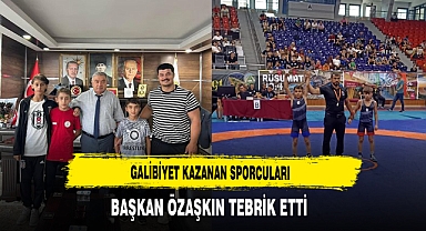 Galibiyet Kazanan Sporcuları Başkan Özaşkın Takdir Etti