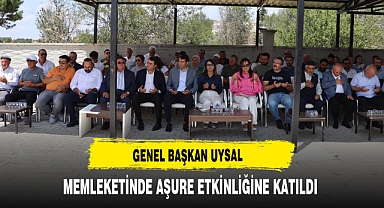 Genel Başkan Uysal Memleketinde Aşure Etkinliğine Katıldı