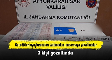 Getirdikleri uyuşturucuları satamadan jandarmaya yakalandılar: 3 kişi gözaltında