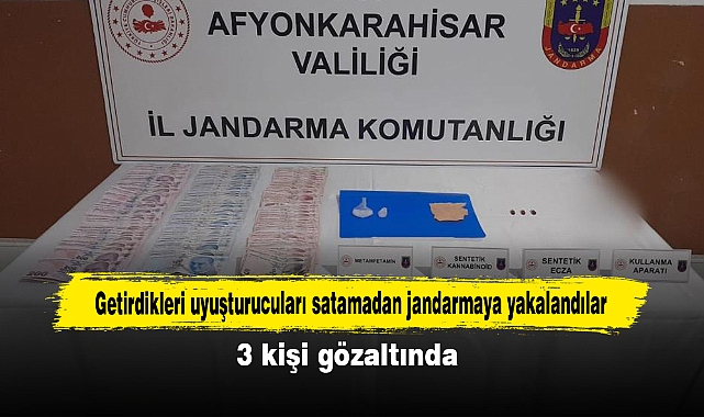 Getirdikleri uyuşturucuları satamadan jandarmaya yakalandılar: 3 kişi gözaltında
