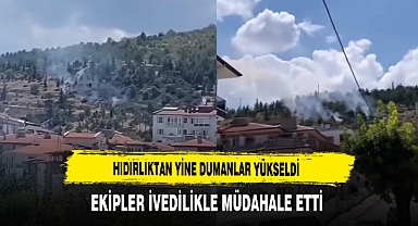 Hıdırlıktan Yine Dumanlar Yükseldi Ekipler İvedilikle Müdahale Etti