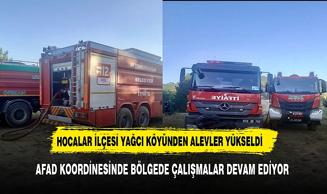 HOCALAR İLÇESİ YAĞCI KÖYÜNDEN ALEVLER YÜKSELDİ