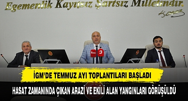 İGM’de Hasat Zamanında Çıkan Arazi Ve Ekili Alan Yangınları Görüşüldü