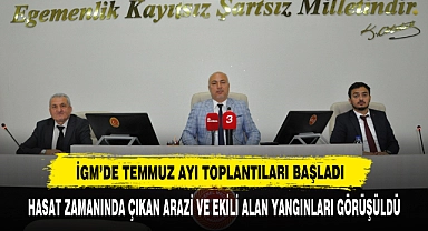 İGM’de Hasat Zamanında Çıkan Arazi Ve Ekili Alan Yangınları Görüşüldü
