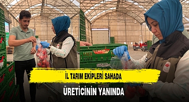 İl Tarım Ekipleri Sahada Üreticinin Yanında
