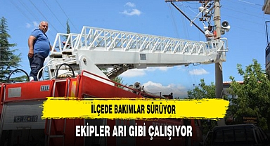 İlçede Bakımlar Sürüyor Ekipler Arı Gibi Çalışıyor