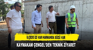 İlçede İzi Var Harmanda Sözü Var Kaymakam Çengel'den Teknik Ziyaret