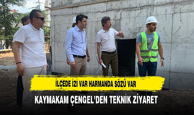 İlçede İzi Var Harmanda Sözü Var Kaymakam Çengel'den Teknik Ziyaret