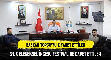 İncesu Köyü'nden Dinar Belediye Başkanı Veysel Topçu’ya Hayırlı Olsun Ziyareti