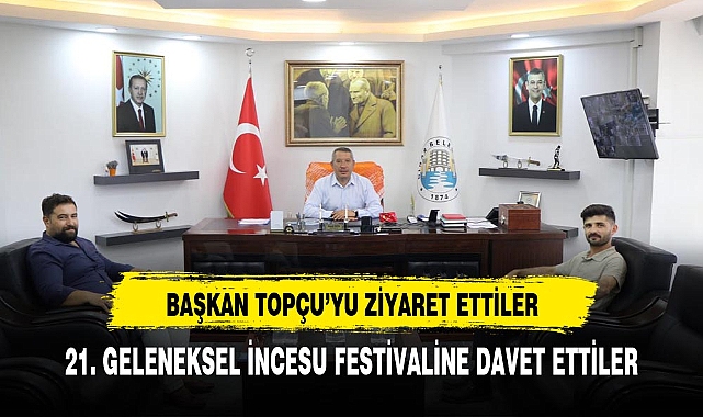 İncesu Köyü'nden Dinar Belediye Başkanı Veysel Topçu’ya Hayırlı Olsun Ziyareti