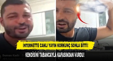 İnternette Canlı Yayın Korkunç Sonla Bitti: Kendisini Tabancayla Kafasından Vurdu!