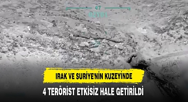 Irak Ve Suriye'nin Kuzeyinde 4 Terörist Etkisiz Hale Getirildi