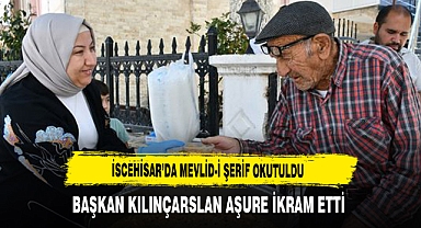 İscehisar'da Mevlid-i Şerif Okutuldu Başkan Kılınçarslan Aşure İkram Etti