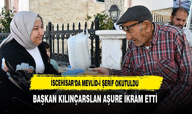 İscehisar'da Mevlid-i Şerif Okutuldu Başkan Kılınçarslan Aşure İkram Etti