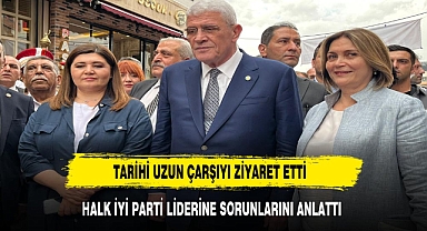 İYİ Parti Heyeti Afyonkarahisar'ın Tarihi Uzun Çarşısı'nı Ziyaret Etti