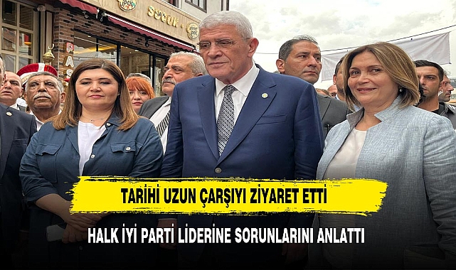 İYİ Parti Heyeti Afyonkarahisar'ın Tarihi Uzun Çarşısı'nı Ziyaret Etti