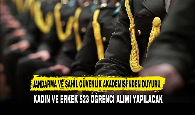 JANDARMA VE SAHİL GÜVENLİK AKADEMİSİ’NDEN DUYURU