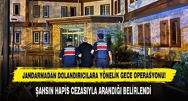 JANDARMADAN DOLANDIRICILARA YÖNELİK GECE OPERASYONU!