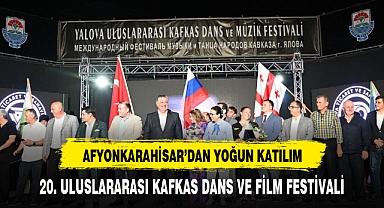 KAFKAS DANSLARI GECESİNE AFYON'DAN YOĞUN KATILIM