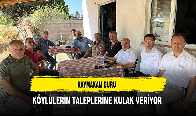 Kaymakam Duru Gidilmedik Köy Çalınmadık Kapı Bırakmıyor