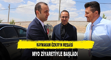 Kaymakam Özkır’ın Mesaisi MYO Ziyaretiyle Başladı