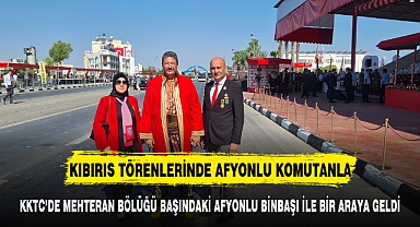 KKTC'DE AFYONLU BİNBAŞI İLE BİR ARAYA GELDİ