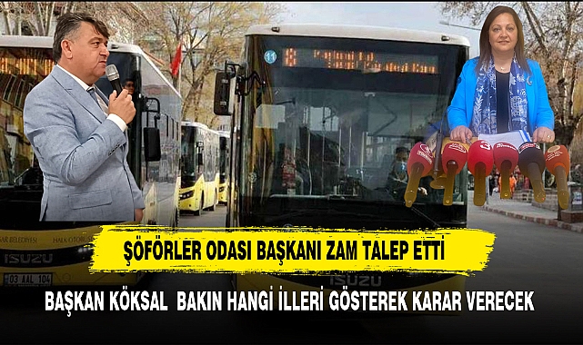 KÖKSAL:"  DİĞER İLLERLE KIYASLADIM EN DÜŞÜK TOPLU TAŞIMA AFYON'DA" DEDİ ZAM İÇİN TARİH VERDİ