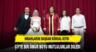 KÖKSAL GENÇ ÇİFTİN MUTLULUĞUNA ORTAK OLDU