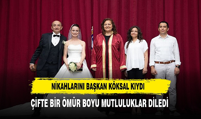 KÖKSAL GENÇ ÇİFTİN MUTLULUĞUNA ORTAK OLDU