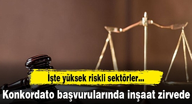 Konkordato başvurularında inşaat zirvede