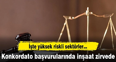 Konkordato başvurularında inşaat zirvede