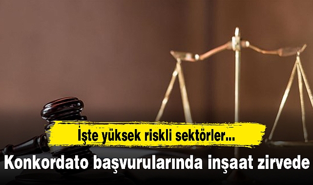 Konkordato başvurularında inşaat zirvede