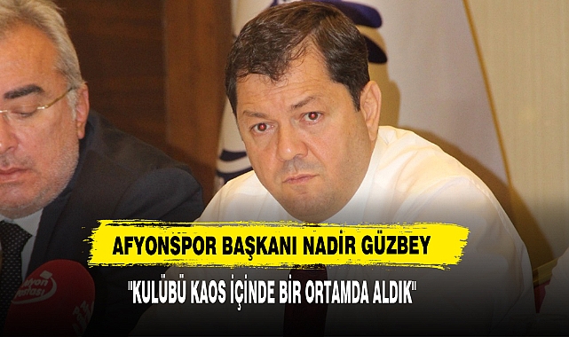 "Kulübü Kaos İçinde Bir Ortamda Aldık"