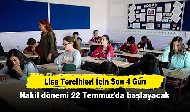 Lise Tercihleri İçin Son 4 Gün