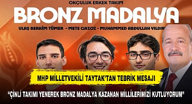 MHP Afyonkarahisar Milletvekili Mehmet Taytak'tan Tebrik Mesajı