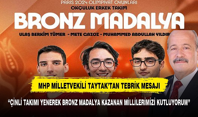 MHP Afyonkarahisar Milletvekili Mehmet Taytak'tan Tebrik Mesajı