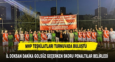 MHP TEŞKİLATI HALI SAHA MAÇINDA BİR ARAYA GELDİ
