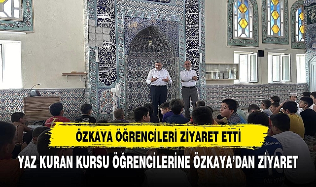 Milletvekili Ali Özkaya'dan Yaz Kuran Kursu Ziyareti