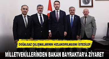 MİLLETVEKİLLERİNDEN BAKAN BAYRAKTAR'A ZİYARET