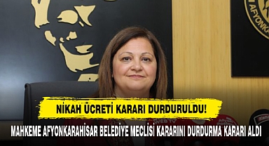 Nikâh Ücreti Kararı Durduruldu!