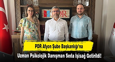 PDR Afyon Şube Başkanlığı’na Uzman Psikolojik Danışman Seda İşisağ Getirildi!