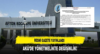 RESMİ GAZETE YAYINLANDI AKÜ'DE YÖNETMELİKTE DEĞİŞİKLİK!