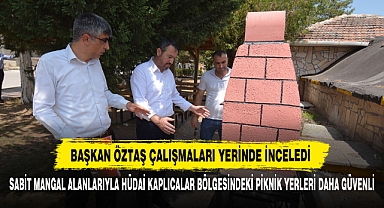 Sabit Mangal Alanlarıyla Hüdai Kaplıcalar Bölgesindeki Piknik Yerleri Daha Güvenli